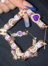 Load image into Gallery viewer, Purple kitty bamboos!!
