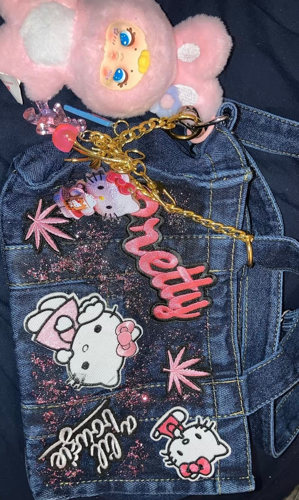 Mini kitty junk bag