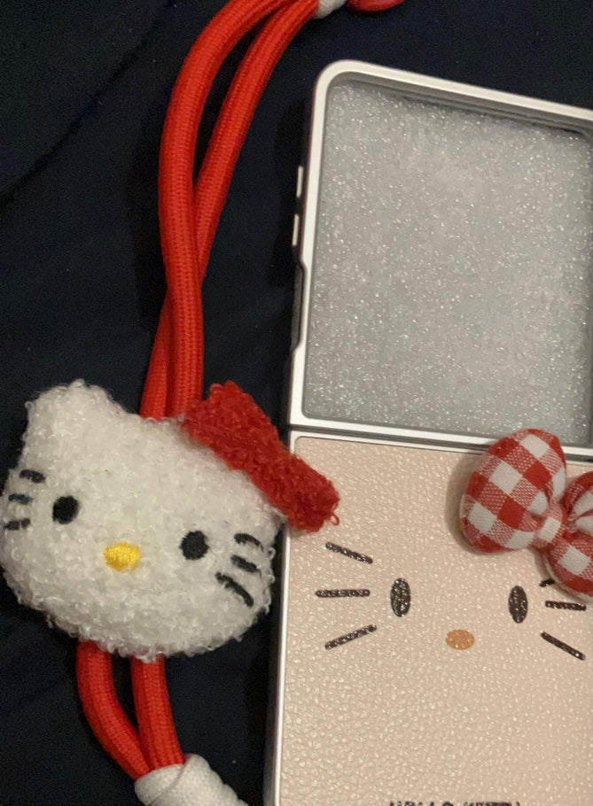 Red hk Samsung z flip 7 phone case!!