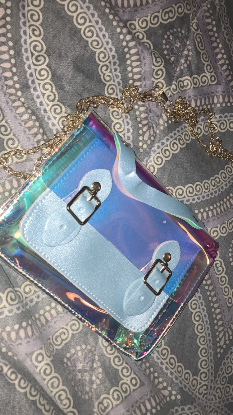 Blue Tranparent Purse