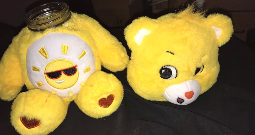 Yellow Carebear StashJar!!