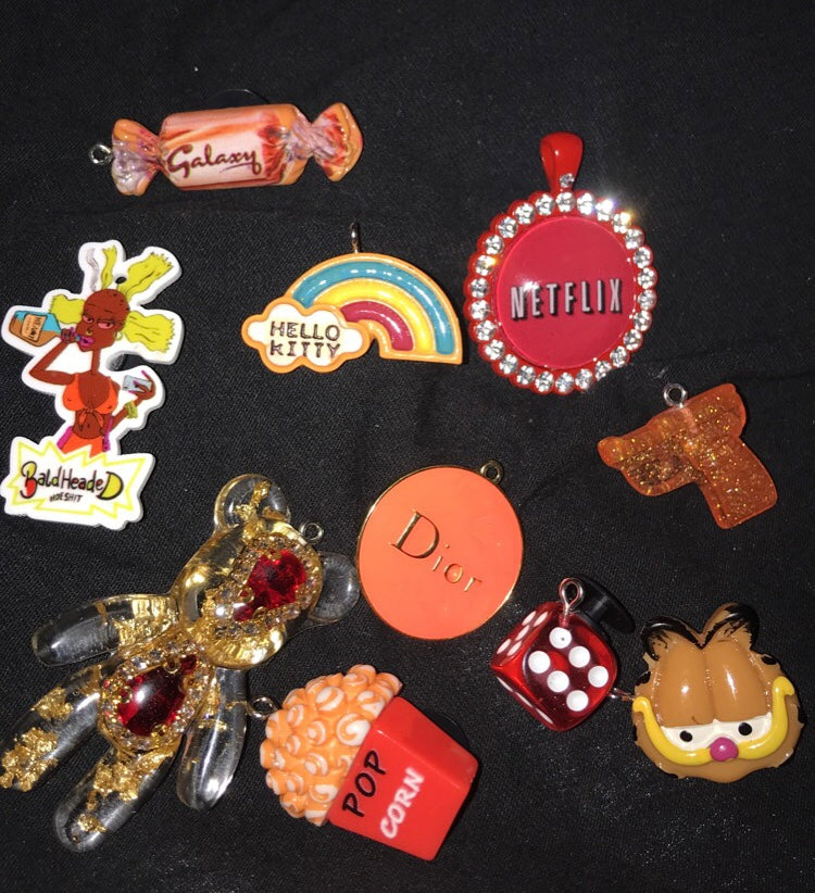 Orange Croc Charm Set!!!